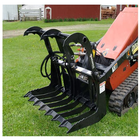 lightweight skid steer grapple|best skid steer brush grapple.